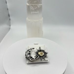 Sun and Moon Earrings‎ NEW